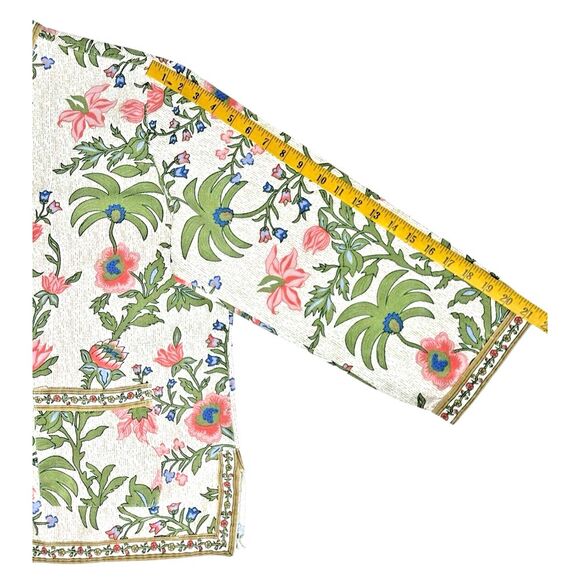 Tudor‎ Court by Haband Women's 100% Cotton Floral Jacket, Size XL - Picture 15 of 16